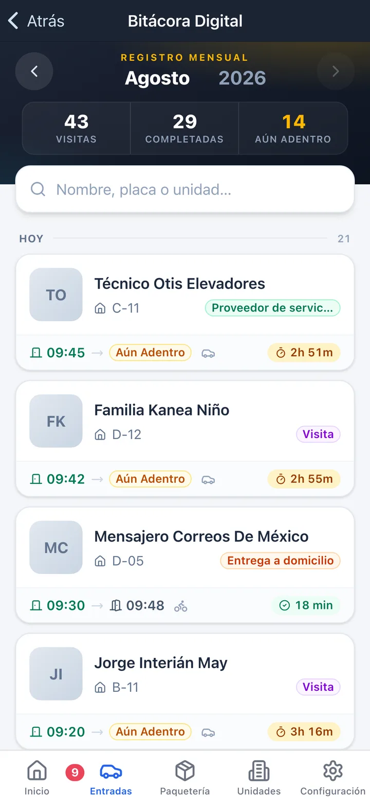 Caseta y app de guardia