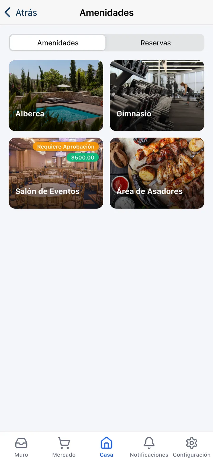 Koti app: amenity bookings and calendar